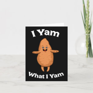 Jag Yam vad jag Yam Shirt - Dancing Sweet Potato T Kort