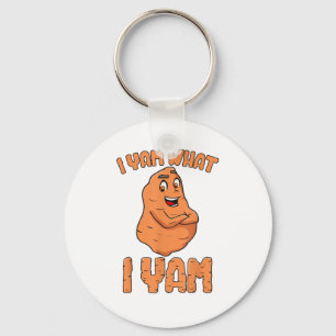 Jag Yam vad jag Yam Sweet Potato Funny Thanksgivin Nyckelring