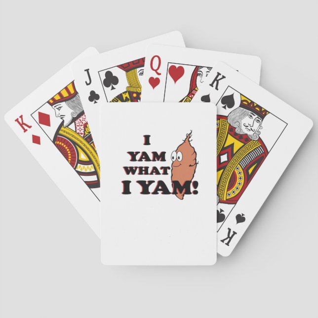 Jag Yam What I Yam - Classic Funny Meme Casinokort (Baksidan)