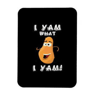 Jag Yam What I Yam Classic Funny Meme Magnet