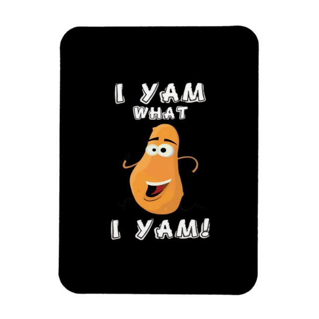 Jag Yam What I Yam Classic Funny Meme Magnet (Vertikal)