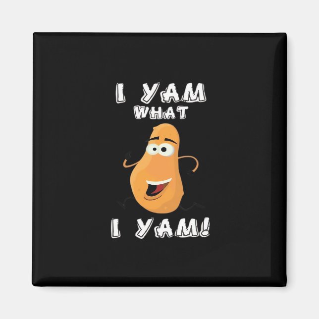 Jag Yam What I Yam Classic Funny Meme Magnet (Framsidan)