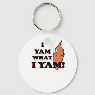 Jag Yam What I Yam - Classic Funny Meme Nyckelring