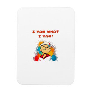 Jag Yam What I Yam Classic Sloth Trendig Magnet