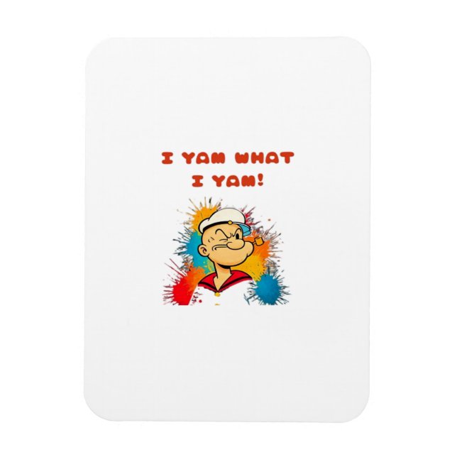 Jag Yam What I Yam Classic Sloth Trendig Magnet (Vertikal)