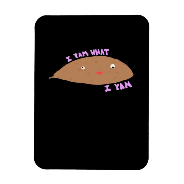 Jag Yam What I Yam Classic Trendig Magnet (Vertikal)
