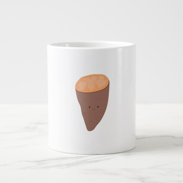 Jag Yam What I Yam Classic Trendig Quote Jumbo Mugg (Framsidan)