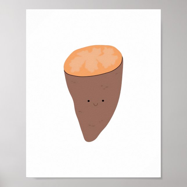 Jag Yam What I Yam Classic Trendig Quote Poster (Framsidan)