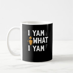 Jag Yam What I Yam Design - Sweet Potato Älskare D Kaffemugg