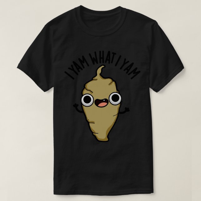Jag Yam Wute Veggie Pun 1 T Shirt (Design framsida)