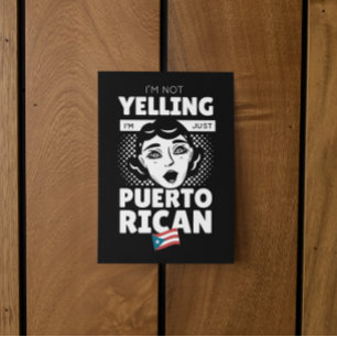 "Jag Yelling I’m Puerto Rican" Puerto Rico Vykort