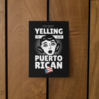 "Jag Yelling I’m Puerto Rican" Puerto Rico Vykort