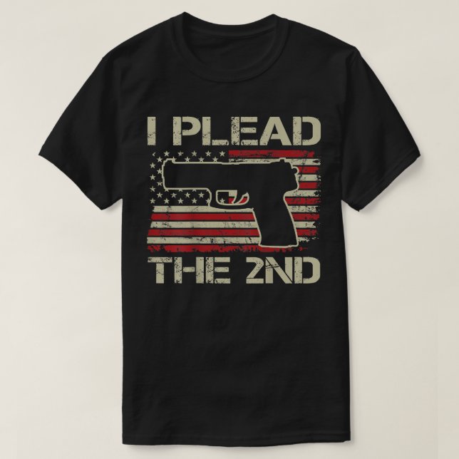 Jag yrkar på det andra ändringsförslaget - Pistol  T Shirt (Design framsida)