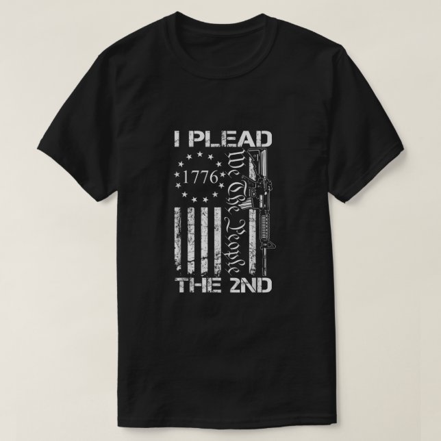 Jag yrkar på det andra ändringsförslaget Vi USA AR T Shirt (Design framsida)
