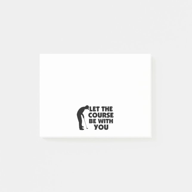 Jaga är med dig golfspelet post-it block (Framsida)