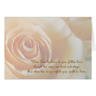 Jaga av kärlek 1 steg hälsningskort