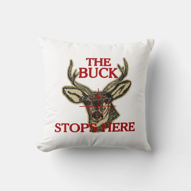 Jaga bockstoppen här kudde (Framsida)