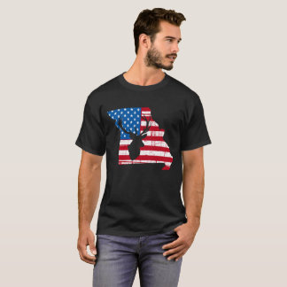 Jaga för amerikanska flagganMissouri hjort som är T Shirt