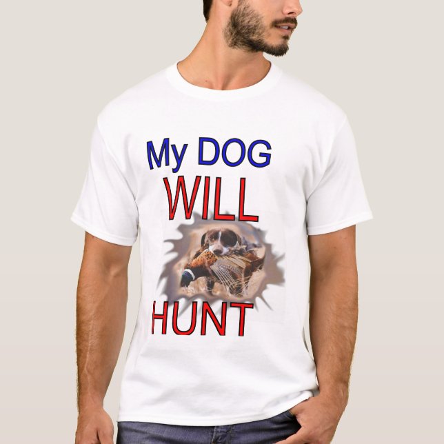 jaga hunden tee shirt (Framsida)