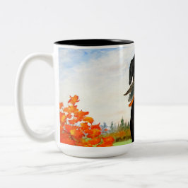 Jaga hundmuggen Två-Tonad mugg