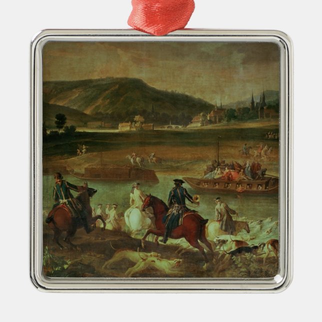 Jaga i skogen på Compiegne Julgransprydnad Metall (Framsidan)