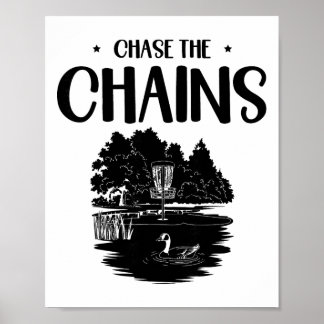 Jaga Kedjorna Discgolf Frisbee Konst  Poster