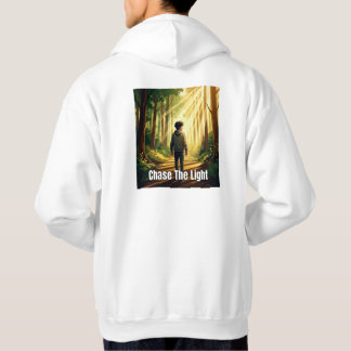 Jaga Ljuset Inspirerande Grafisk Naturkonst Hoodie