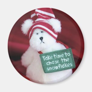 Jaga snöflingor magnet