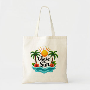 Jaga Solen Tropisk Sommar Totebag Tygkasse
