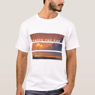 Jaga Solen Vintage Solnedgång Grafisk T-Shirt