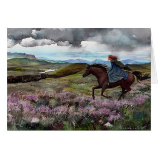 Jaga vinden hälsningskort