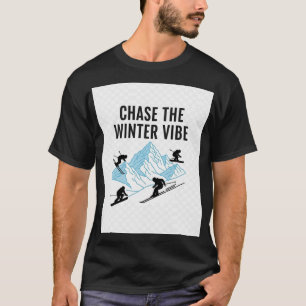 Jaga vinterstämningen Ski & Snowboard T-Shirt Al