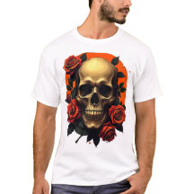Jagad skall tryckt t-shirt