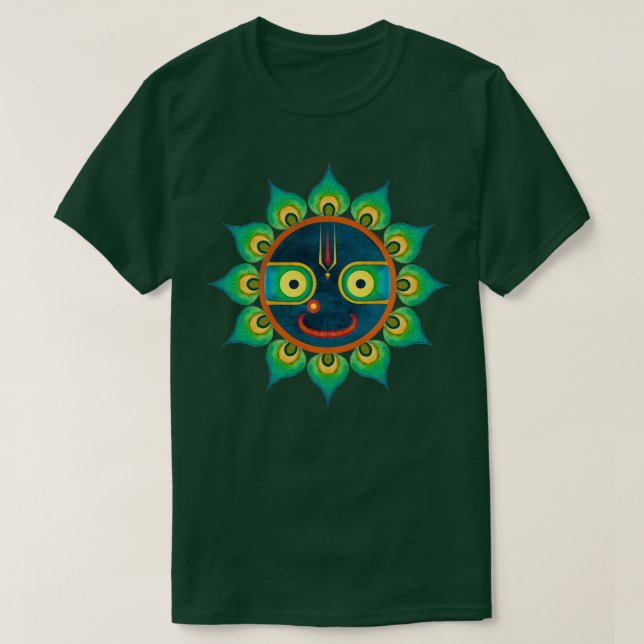 JAGANNATH MANDALA LORD OF THE UNIVERSE T SHIRT (Design framsida)
