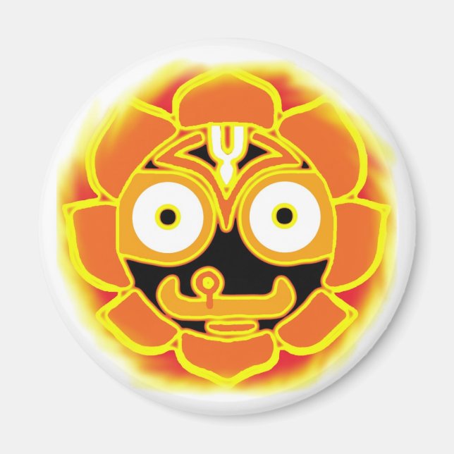Jagannath Swami Round Magnet (Framsidan)