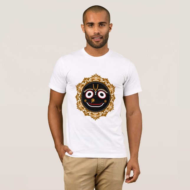 Jagannath tshirt - Lord of Universe - Krishna art T Shirt (Hel framsida)