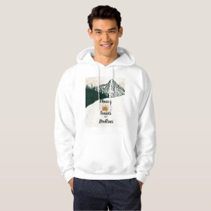 Jagar solnedgångar, inte deadlines, bergsvandrings hoodie