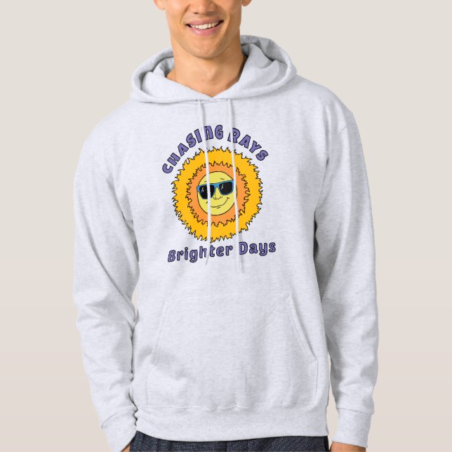 Jagar strålar hoodie (Framsida)