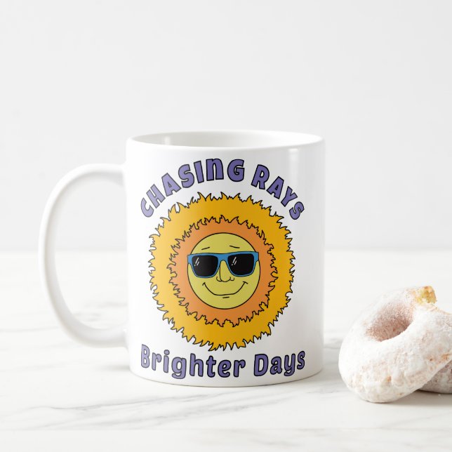 Jagar strålar kaffemugg (Med munk)