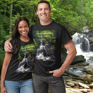 Jagar vattenfall i North Carolina Mountains Foto T Shirt