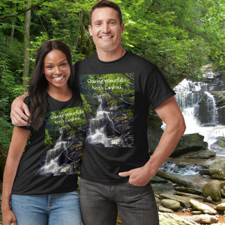 Jagar vattenfall i North Carolina Mountains Foto T Shirt