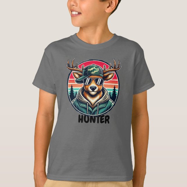 Jägare av hjort t shirt (Framsida)