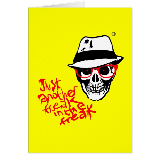 Jägare döda Thompson Hälsningskort (Framsidan)