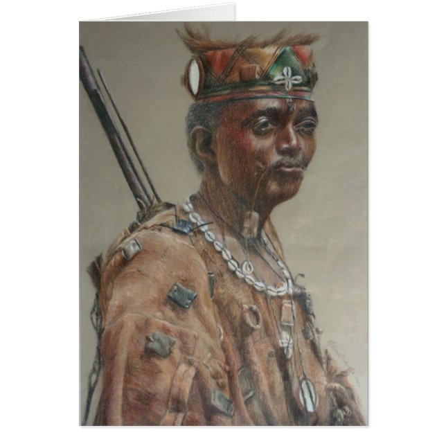 Jägare Griot Hälsningskort (Framsidan)