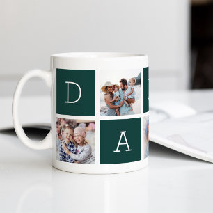 jägare grön Anpassningsbar pappa 5 Photo Collage Kaffemugg