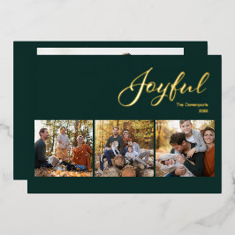 Jägare Grön Modern Glädjefull Skrift 4 Foto Familj