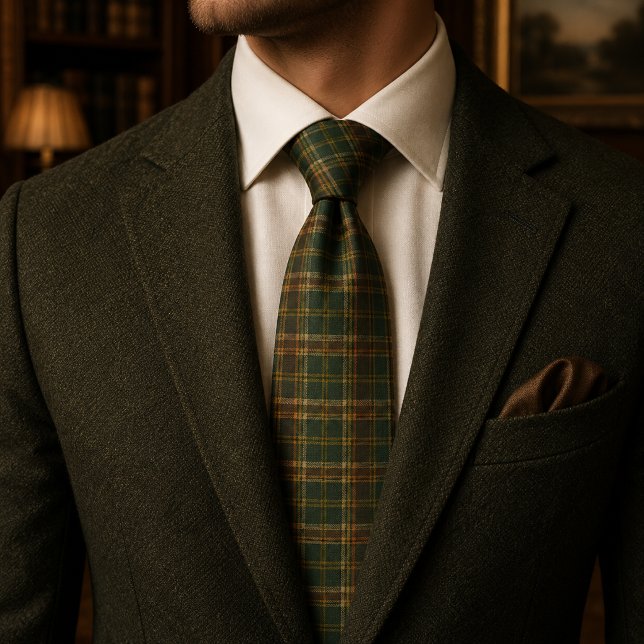 Jägare Grön Rustik Rutig Tartan Slips (Skapare uppladdad)