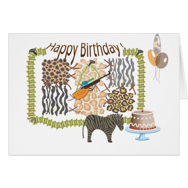 Jägare Hälsningskort (Framsidan Horizontal)