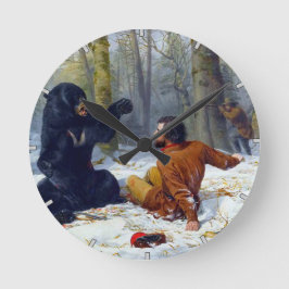 Jägare i knipa Arthur Tait 1856 Rund Klocka