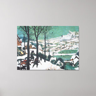 Jägare i Snö av Pieter Bruegel Canvastryck